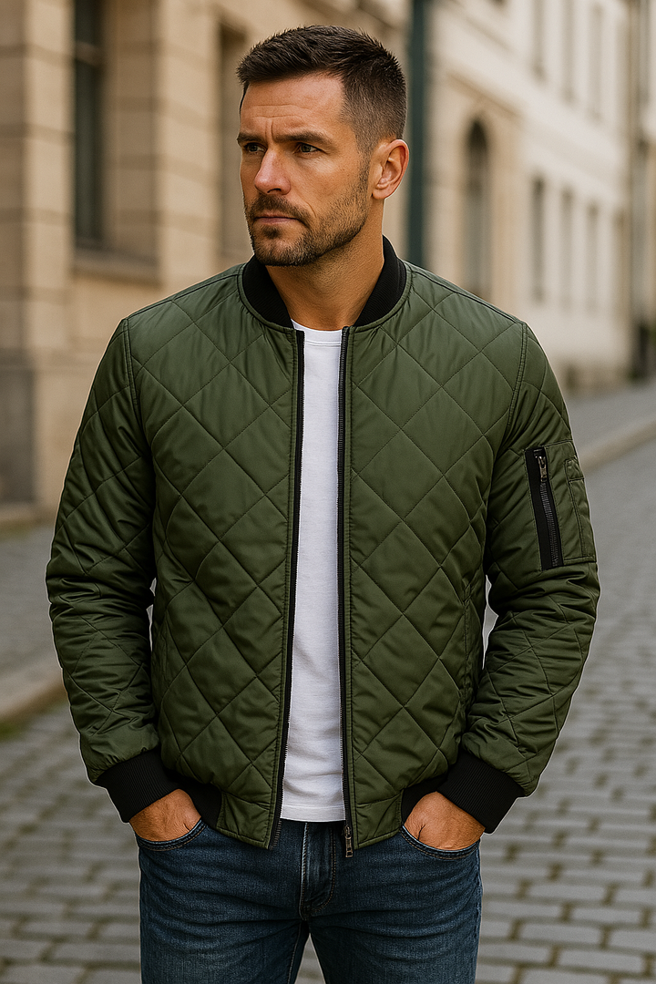 Han | Veste en coton à motif losange