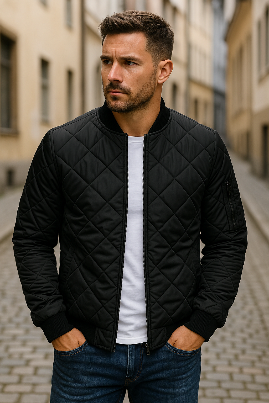 Han | Veste en coton à motif losange