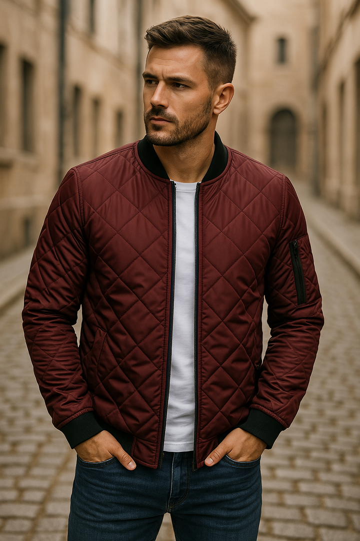 Han | Veste en coton à motif losange