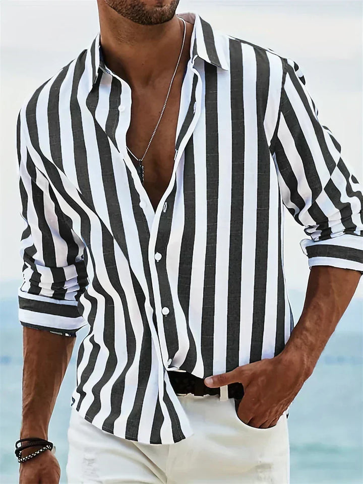 Théo | Chemise Rayée Été Légère