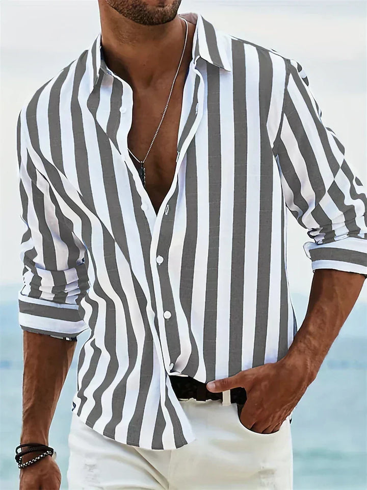 Théo | Chemise Rayée Été Légère