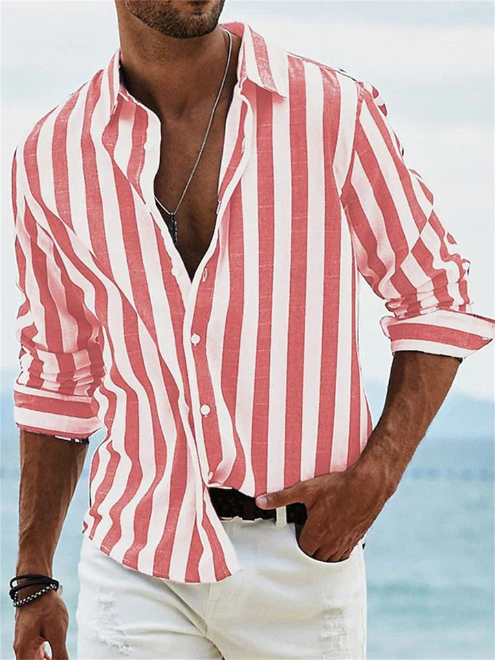Théo | Chemise Rayée Été Légère