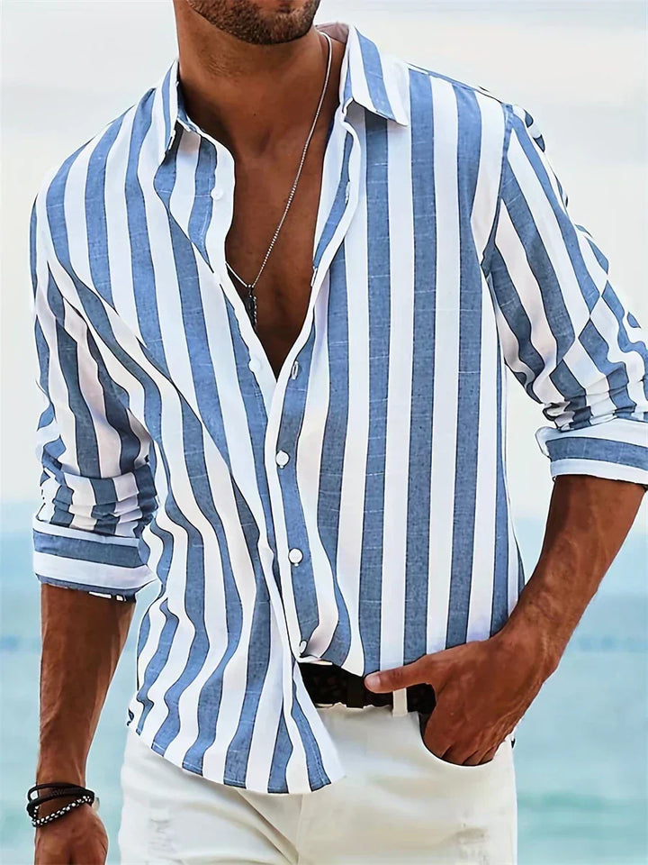 Théo | Chemise Rayée Été Légère